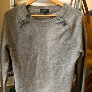 A.P.C.100% CASHMERE sweater Medium EUC $395
